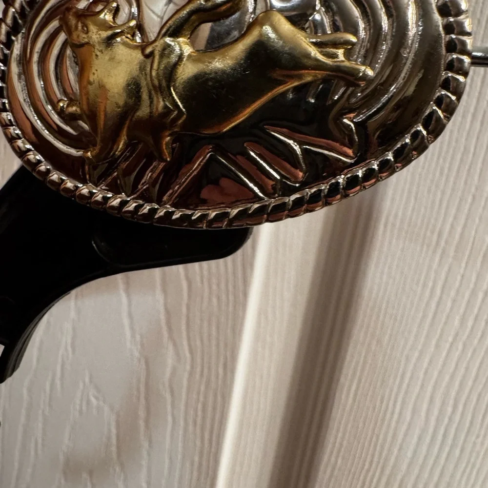 Youth Nicola Belt Co western leather bull riding belt